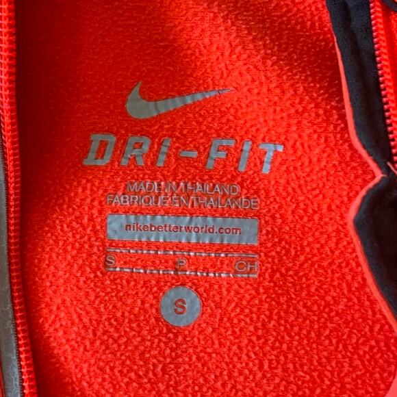Nike Pro Fleece Quarter Zip Pullover Bright Orange Women’s Size Small - Picture 4 of 4